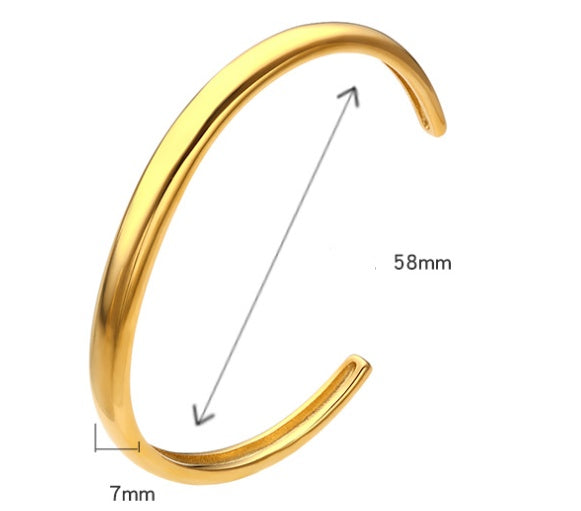 Gear Irregular Wave Buckle Stainless Steel Bracelet