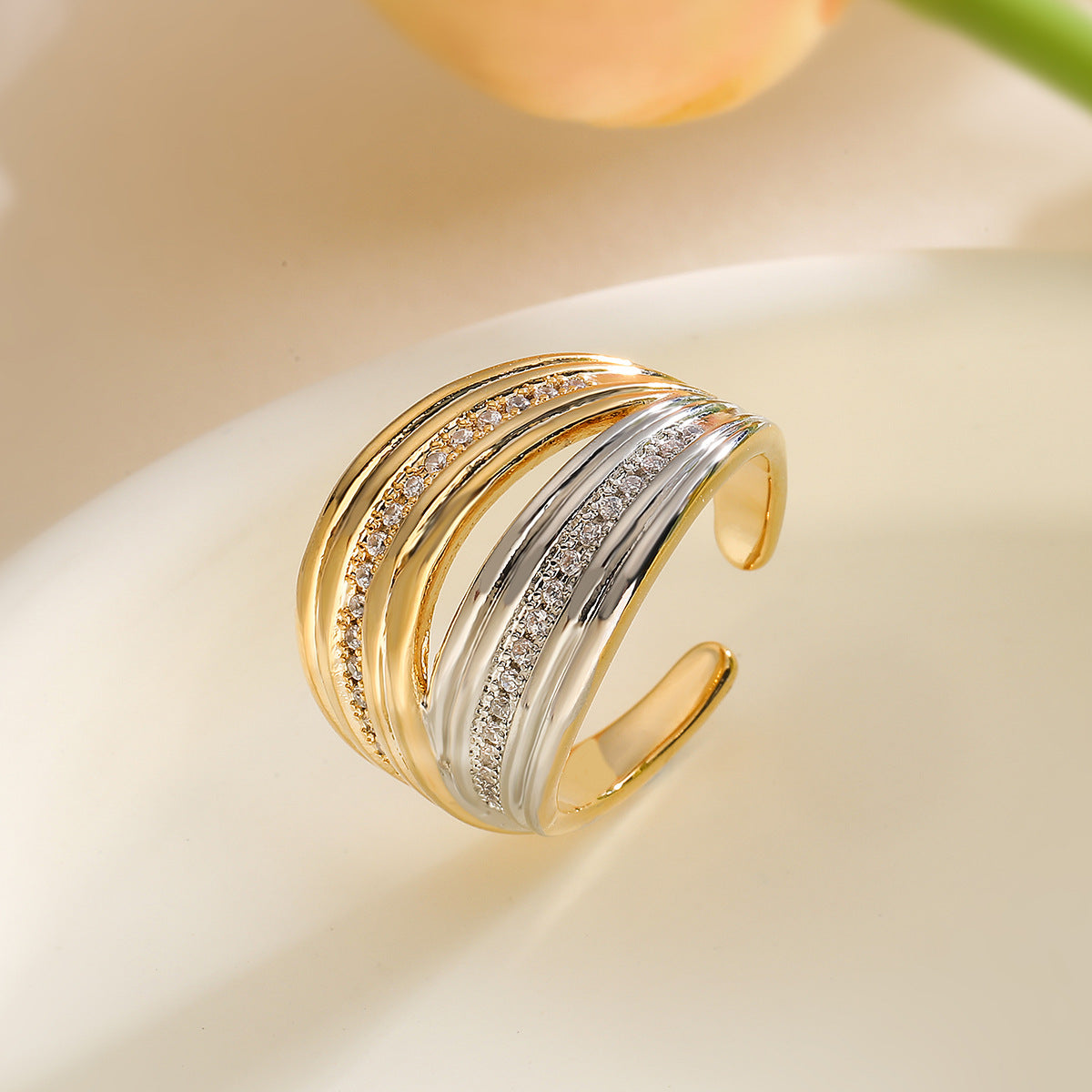 Two-color Electroplated Ring