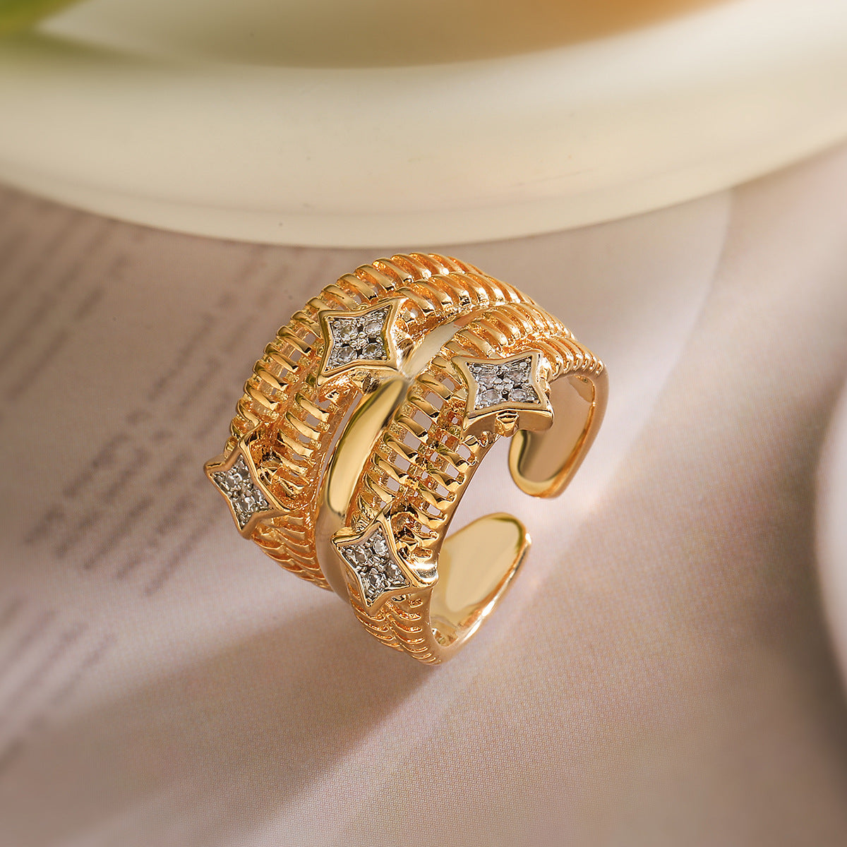 Two-color Electroplated Ring