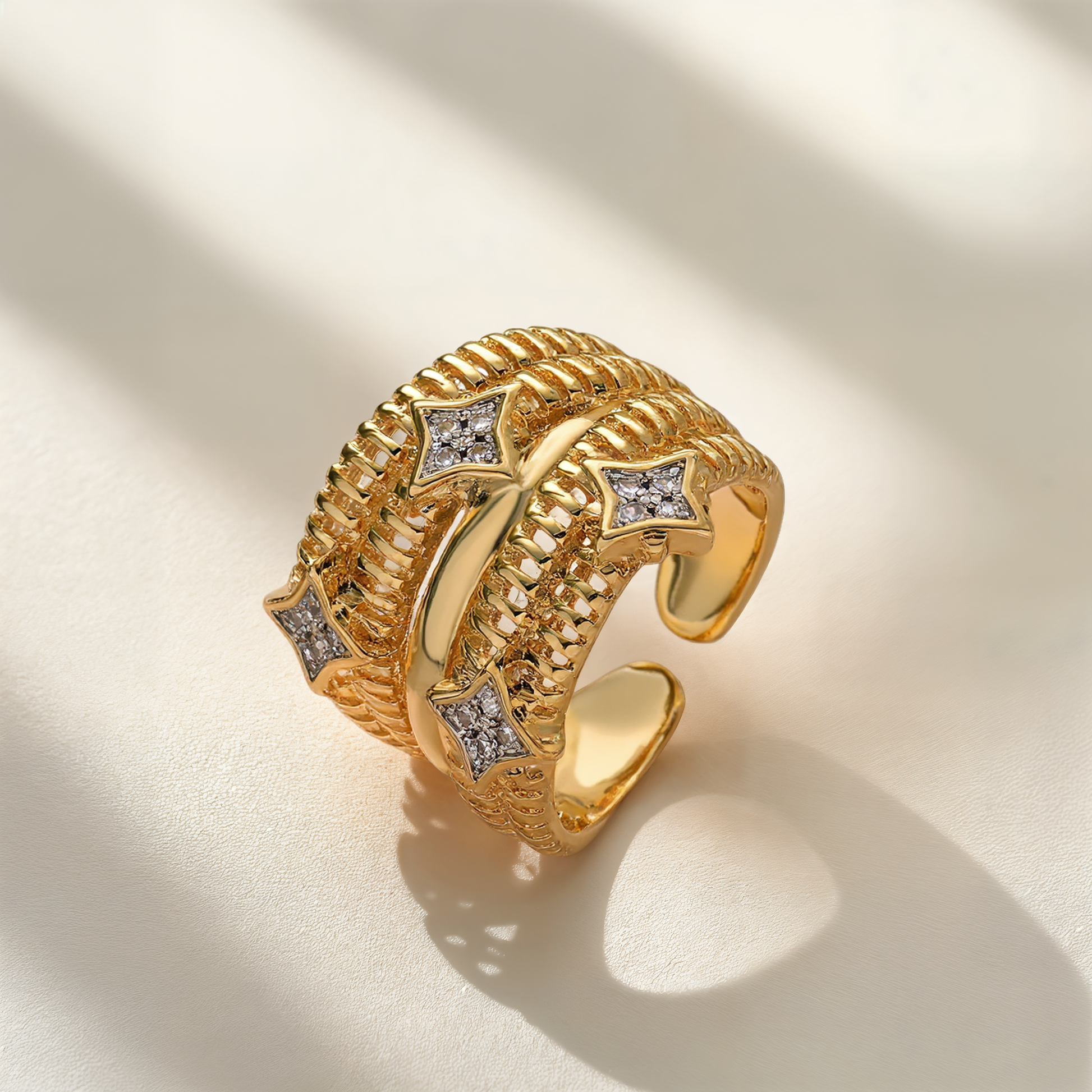 Two-color Electroplated Ring
