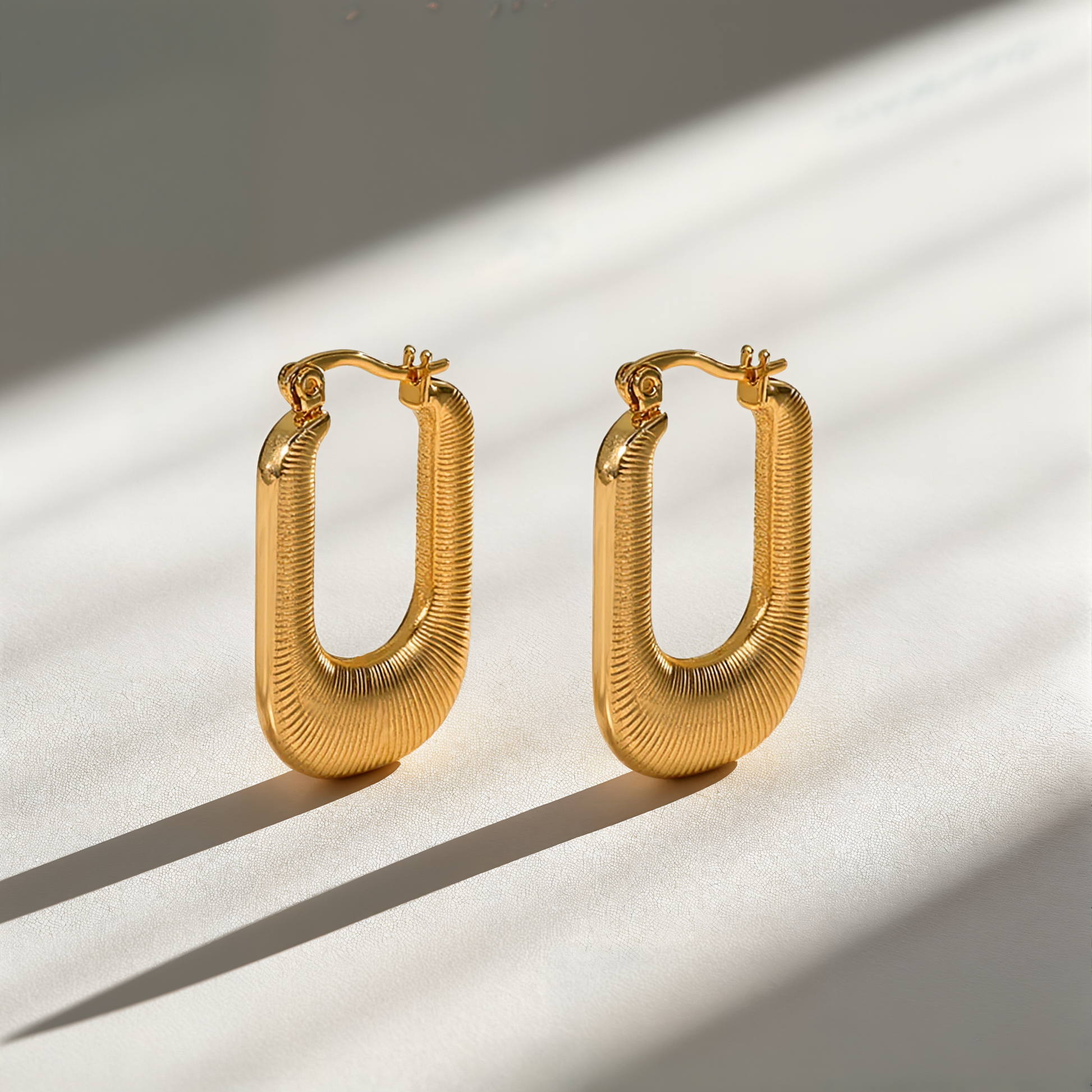 Goldene Linien - Ohrringe