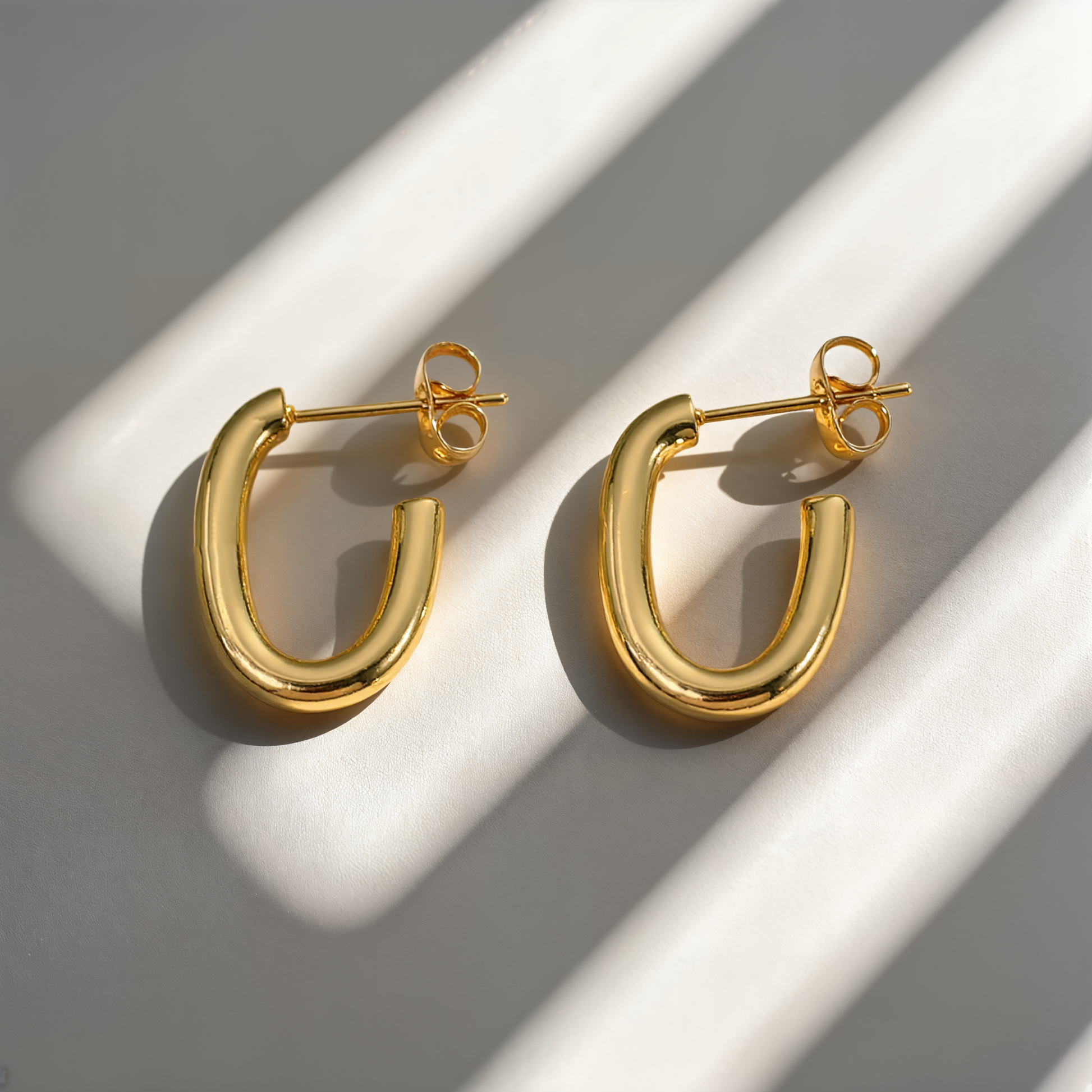 Simple Titanium Steel Earrings